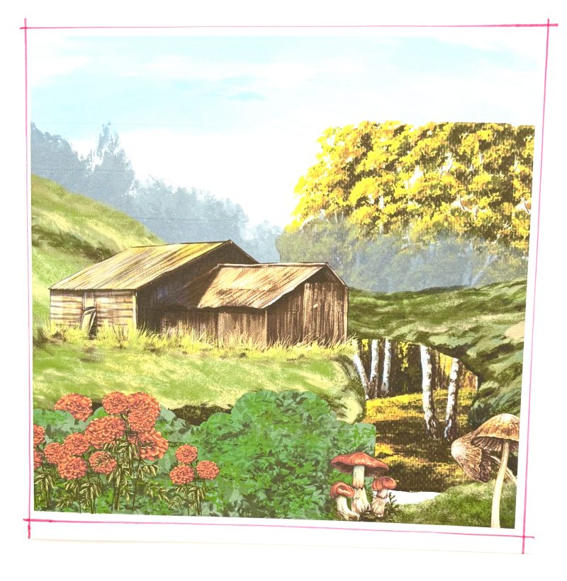 Farm View Handmade Greeting card