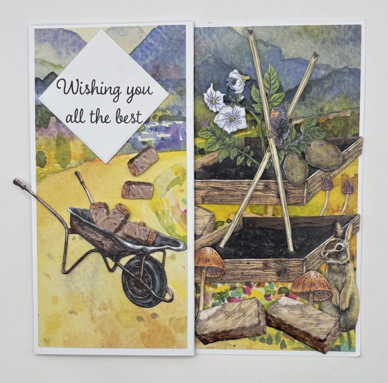 Garden Tools Handmade Greeting card