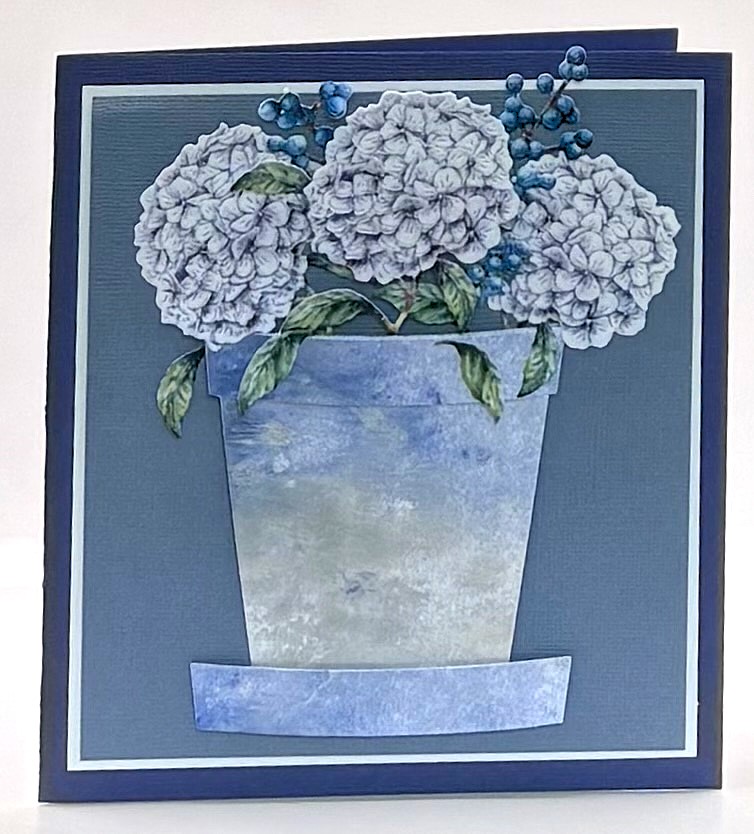 Hydrangeas Handmade Greeting card – Jenny Wren Cards | Handmade Cards ...