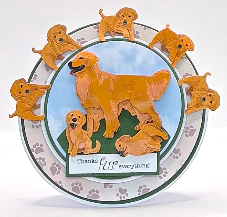 Thanks fur everything Handmade Greeting card