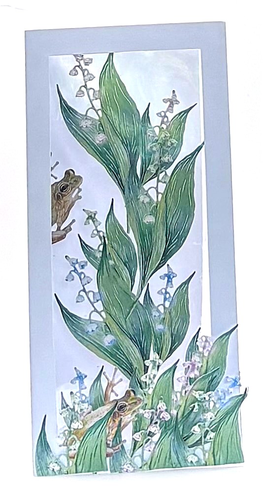 Tower Lillies of the Valley Handmade Greeting card