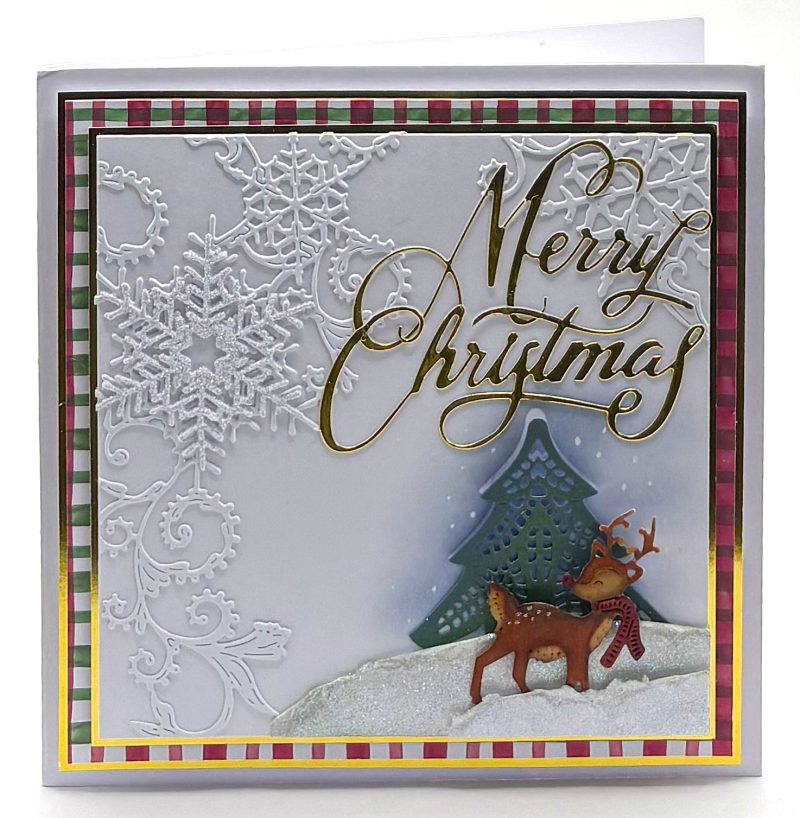 Check Merry Christmas Handmade Christmas card