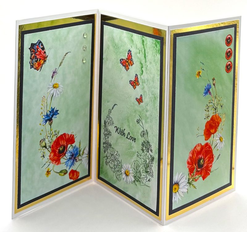 Triplet With Love Handmade with love card