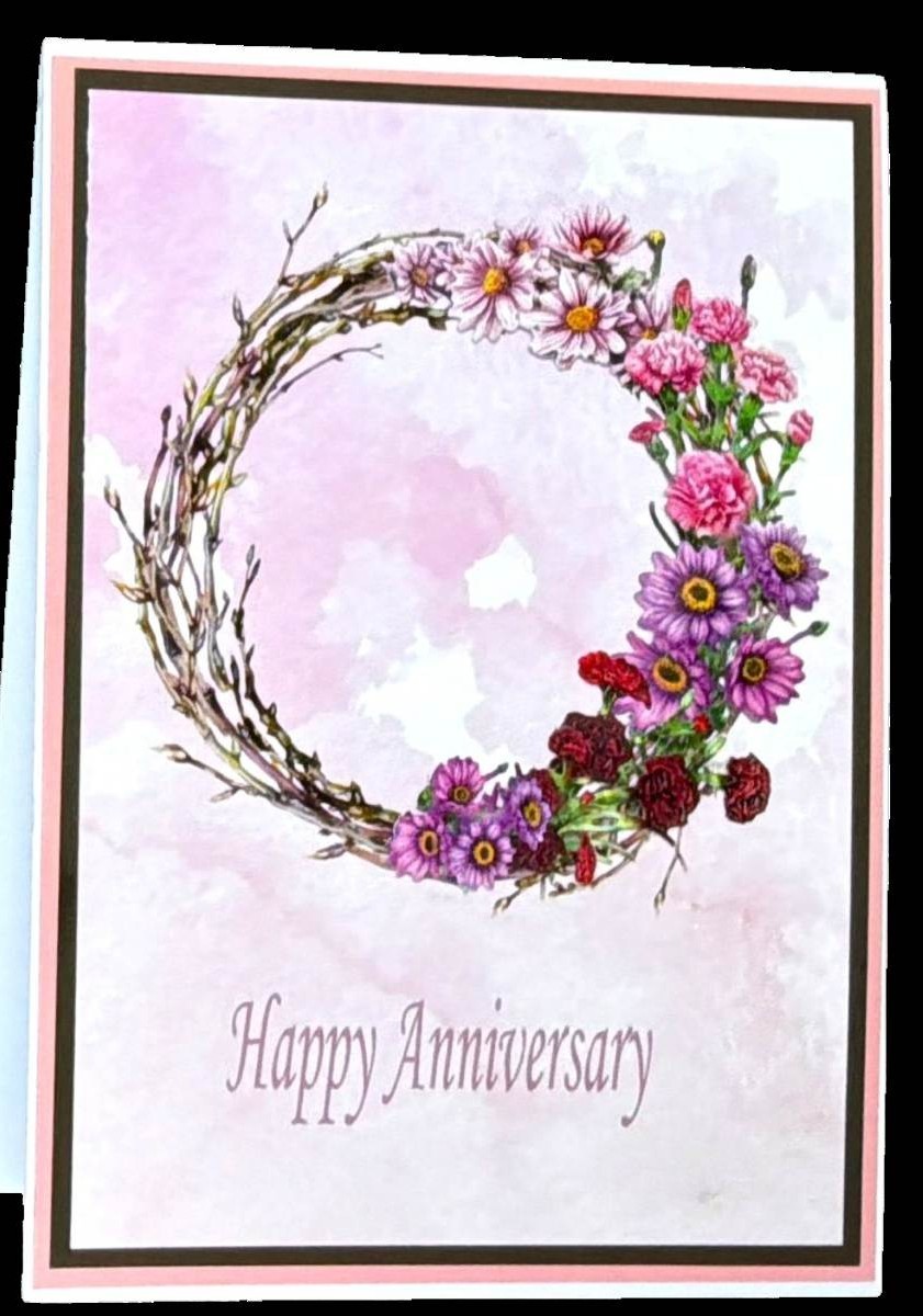 Happy Anniversary Wishes Handmade Anniversary card